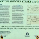 Fremantle Skinner Street plaque