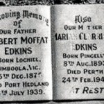 EDKINS Robert Moffat ashes of EDKINS Marian Clarrissa